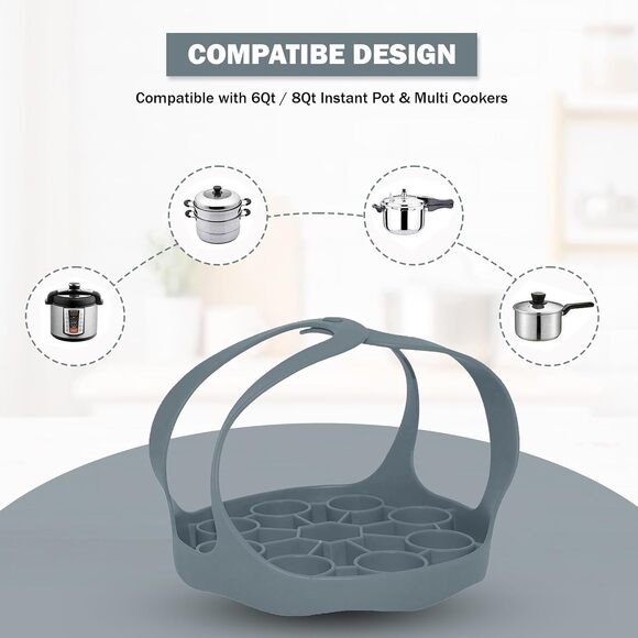 Portable Silicone Pressure Cooker Sling Cookware Accessory - Picture 4 of 7